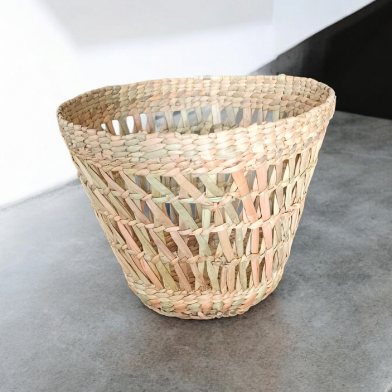 Hasır El Yapımı Saksı 22 cm Hasır El Yapımı Saksı 22 cm