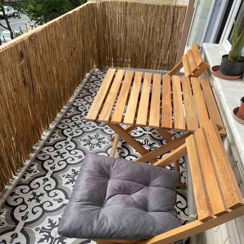 Dekoratif Doğal Hasır Kamış Çit 50 cm x 5 metre