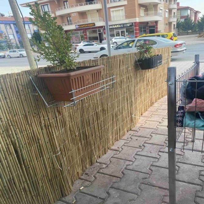 Dekoratif Doğal Hasır Kamış Çit 1,50m x 3m Dekoratif Doğal Hasır Kamış Çit 1,50m x 3m