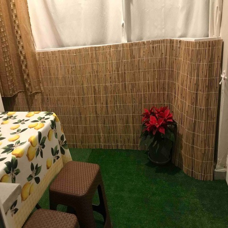 Dekoratif Doğal Hasır Kamış Çit 50 cm x 5 metre