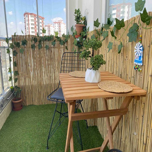 Dekoratif Doğal Hasır Kamış Çit 1,50m x 2,50m Dekoratif Doğal Hasır Kamış Çit 1,50m x 2,50m