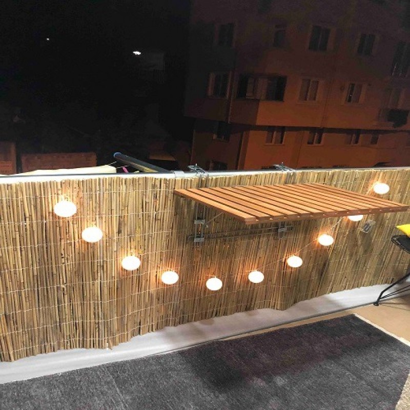 Dekoratif Doğal Hasır Kamış Çit 60 cm x 5 metre