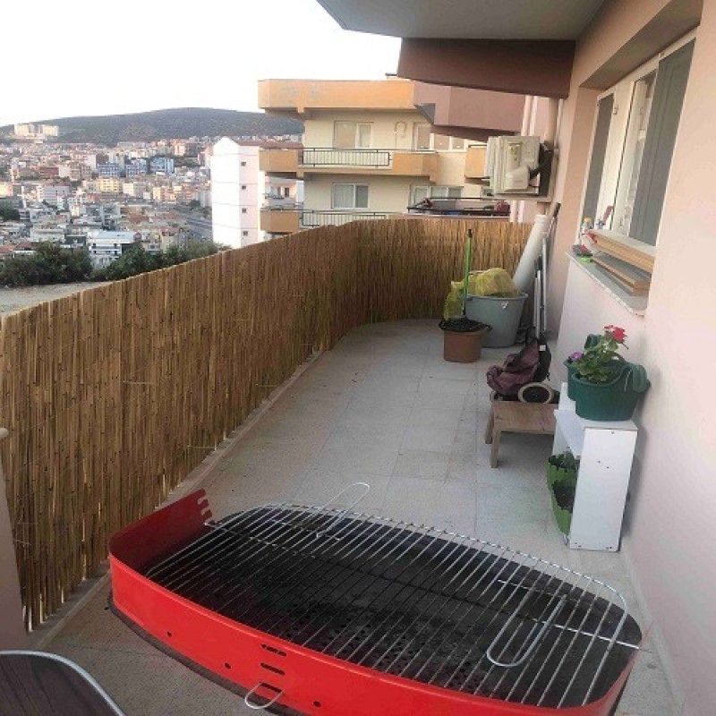 Dekoratif Doğal Hasır Kamış Çit 60 cm x 5 metre