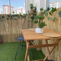 Dekoratif Doğal Hasır Kamış Çit 90 cm x 5 metre Dekoratif Doğal Hasır Kamış Çit 90 cm x 5 metre