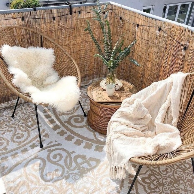 Dekoratif Doğal Hasır Kamış Çit 80 cm x 5 metre Dekoratif Doğal Hasır Kamış Çit 80 cm x 5 metre