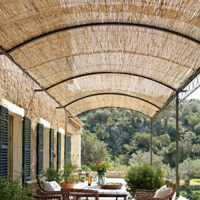 Dekoratif Doğal Hasır Kamış Çit 3m x 5m Dekoratif Doğal Hasır Kamış Çit 3m x 5m