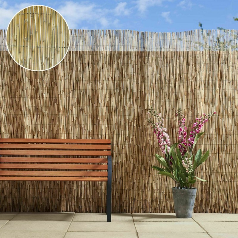 Dekoratif Doğal Hasır Kamış Çit 1,50m x 6m