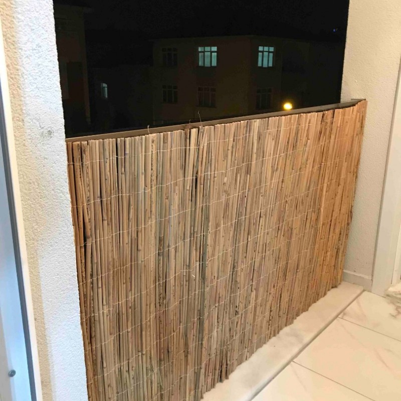 Dekoratif Doğal Hasır Kamış Çit 1m x 6m Dekoratif Doğal Hasır Kamış Çit 1m x 6m