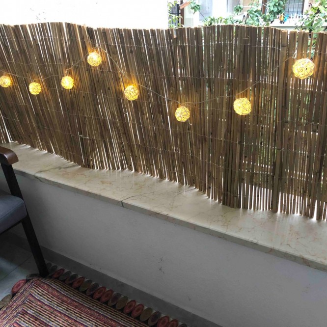 Dekoratif Doğal Hasır Kamış Çit 1m x 6m