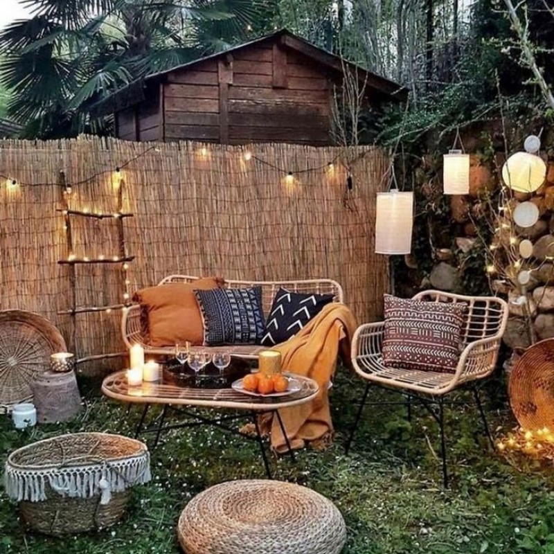 Dekoratif Doğal Hasır Kamış Çit 1m x 6m Dekoratif Doğal Hasır Kamış Çit 1m x 6m